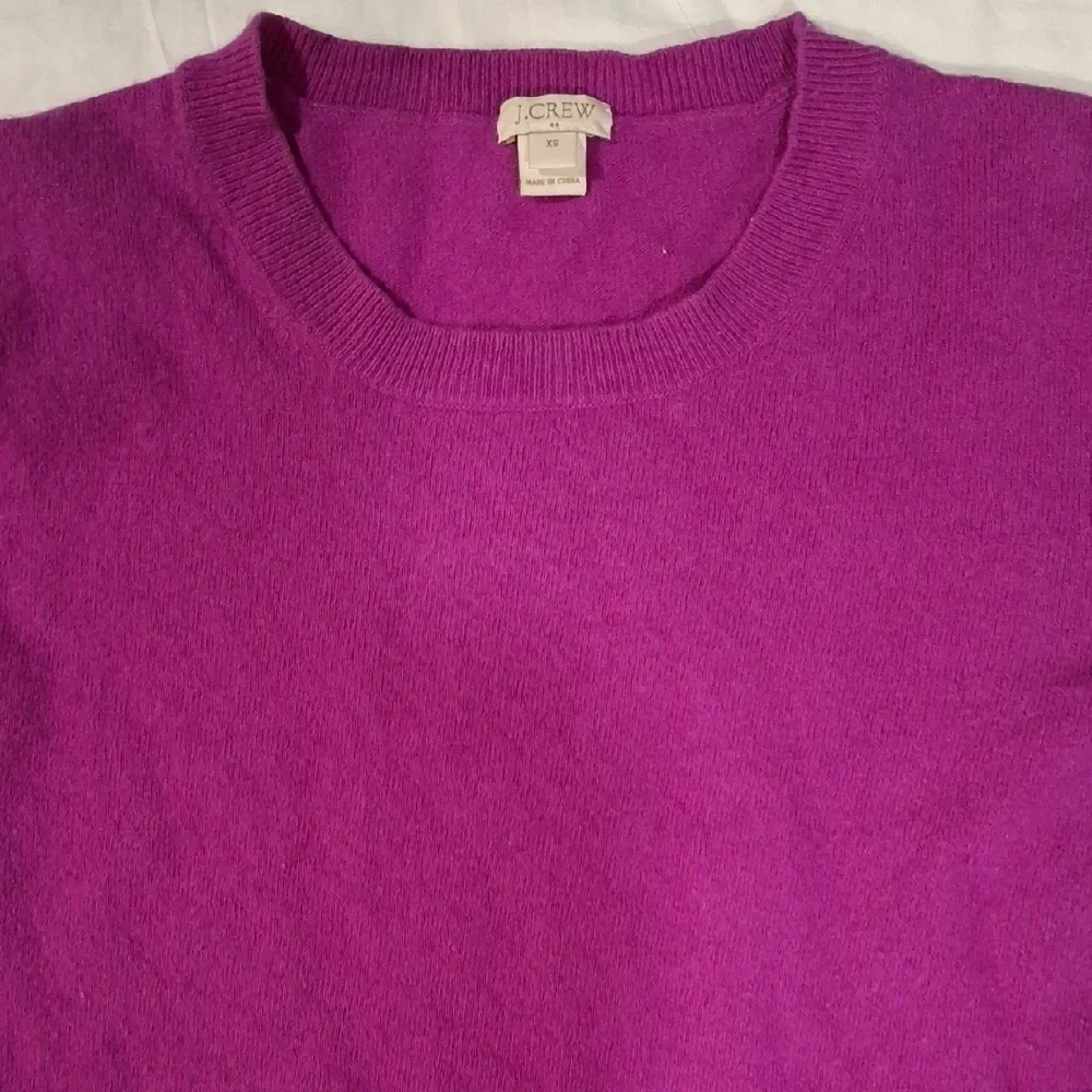 J. Crew Women's Magenta Crew Neck Sweater Size XS